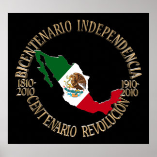 Póster Celebração Bicentenária e Centenária do México