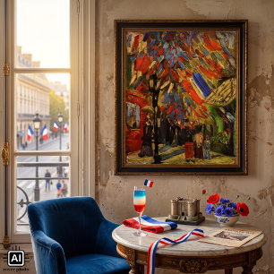 Póster Celebração da 14 de julho em Paris por Vincent v
