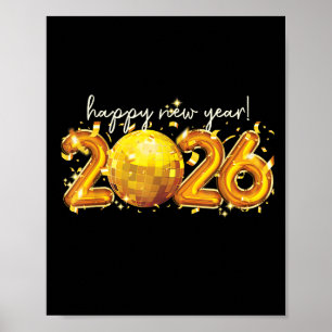 Poster Celebração da Bola Retroativa do feliz ano novo 20