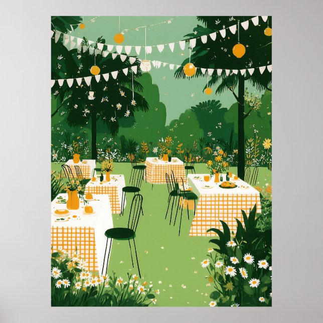 Poster Celebração da Festa de Formatura no Jardim Ensolar (Frente)