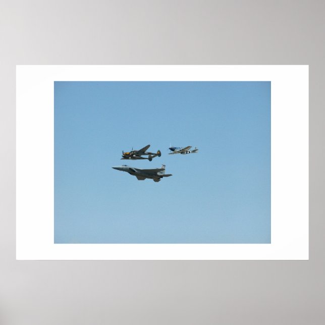 Póster Celebração da Força Aérea (Frente)