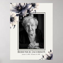 Poster Celebração Da Vida Do Memorial Negro E Branco