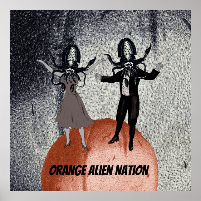 Póster Celebração de dança de alienígenas (Frente)