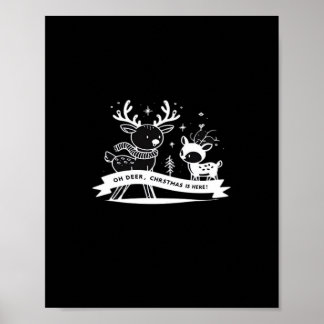 Poster Celebração de Natal ao Estilo Oh Deer