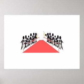 Poster Celebração de tapete vermelho