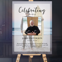 Celebração de Vida de Surfista Foto Personalizada 