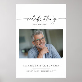 Poster Celebração de Vida | Foto Funerária Memorial