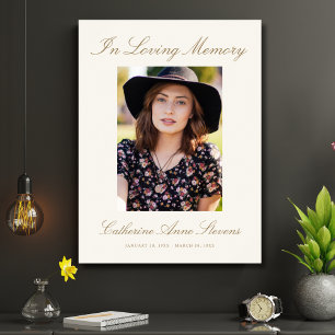 Poster Celebração de Vida Personalizada e Moderna Funeral