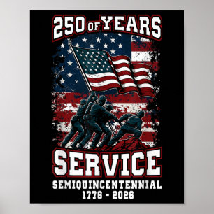 Poster Celebração do 250º Aniversário Americano 250 Anos 