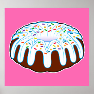 Póster Celebração do bolo de Bundt