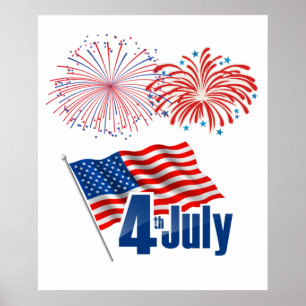Poster celebração do dia 4 de julho