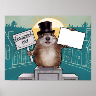 Poster Celebração do Dia da Marmota