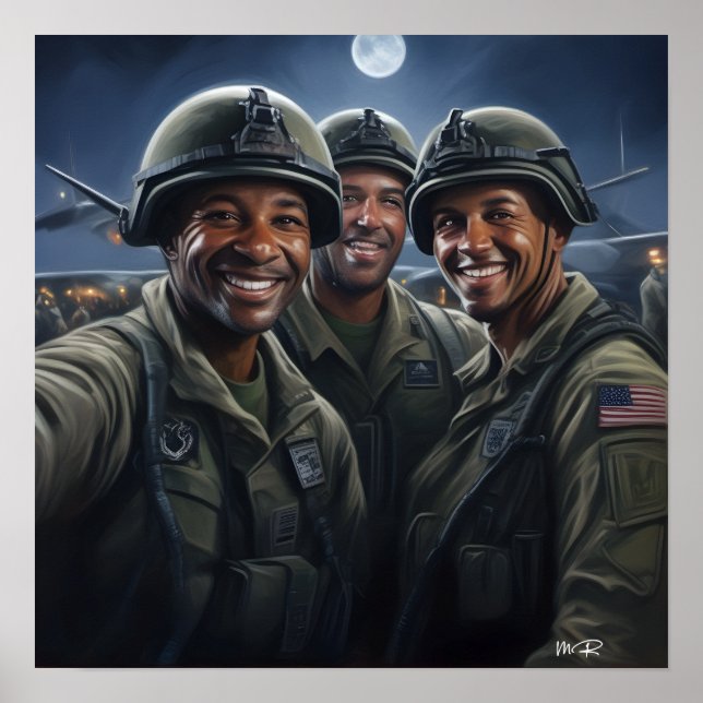 Poster Celebração do Dia do Exército Americano para Veter (Frente)