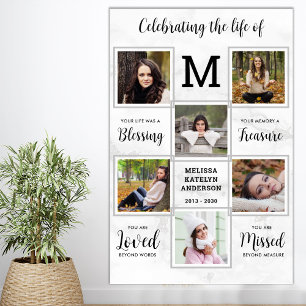 Poster Celebração do Funeral Memorial Fotográfico Único d
