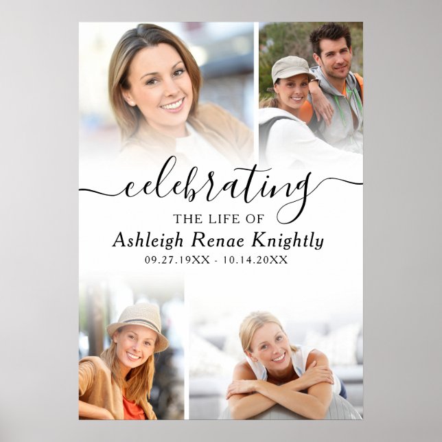 Poster Celebração do Life Memorial 4 Foto (Frente)