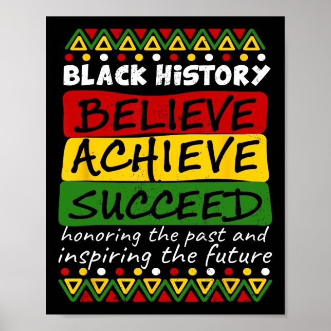 Poster Celebração do Mês da História Negra Afro-Americano (Frente)