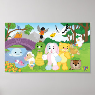 Poster Celebração do primavera no parque de Kinzville
