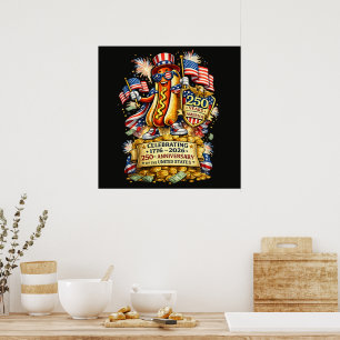 Poster Celebração dos 250 anos de Independência dos EUA