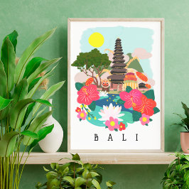 Poster Celebração Galungan em Bali