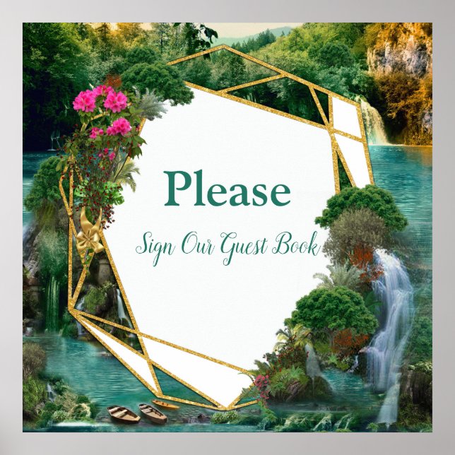 Poster Celebração no lago da fantasia mágica (Frente)