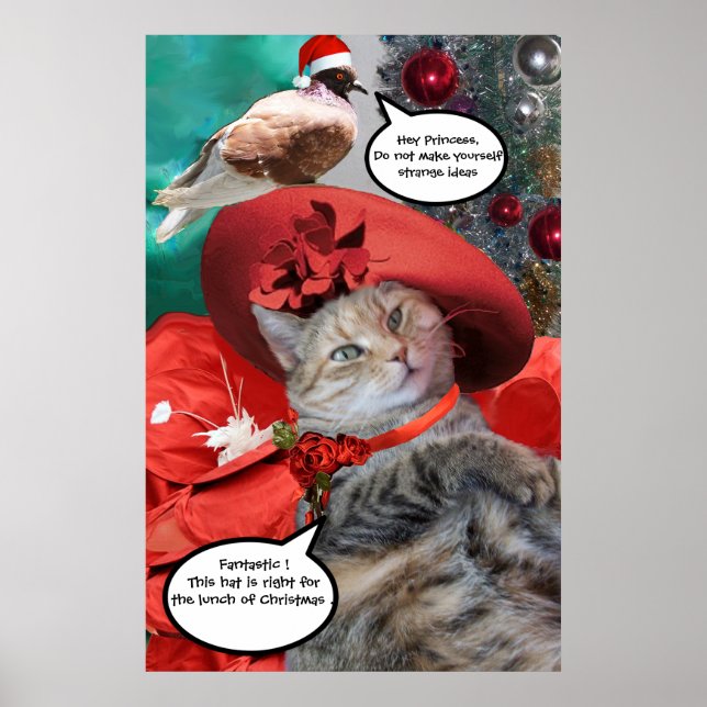 PÓSTER CELEBRAÇÕES DE NATAL DE PRINCESS TATUS CAT (Frente)