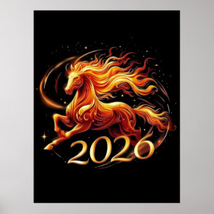 Poster Celebrações do Ano Chinês do Cavalo 2026