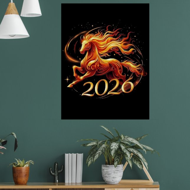 Poster Celebrações do Ano Chinês do Cavalo 2026 (Sala de Estar 1)