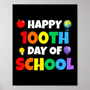 Poster Celebrando 100 Dias De Crianças E Professores Apre