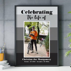 Poster Celebrando a Cinza da vida Foto Funeral