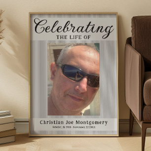Poster Celebrando a vida Foto Funeral