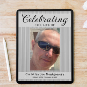 Poster Celebrando a vida Foto Funeral