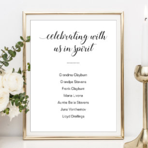 Poster Celebrando Conosco Em Espírito Com Nomes Casamento