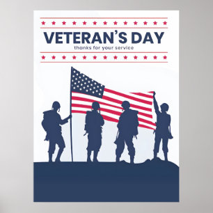 Poster Celebrando Heróis da América – Dia dos Veteranos 2