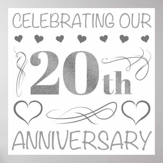 Poster Celebrando nosso 20 (Frente)