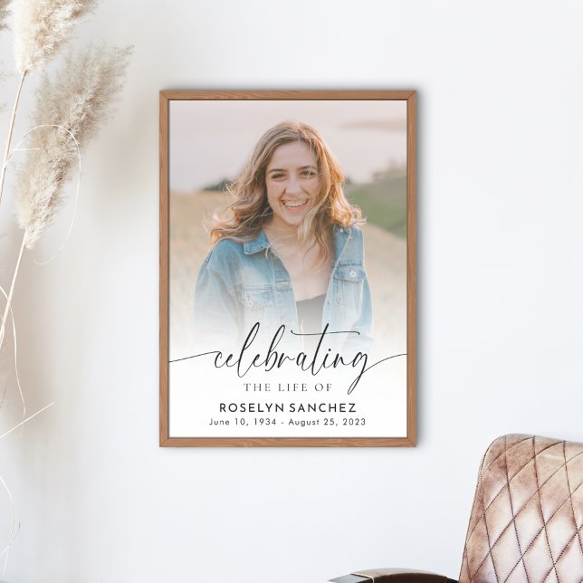 Poster Celebrando o Funeral Fotográfico do Memorial Life (Criador carregado)