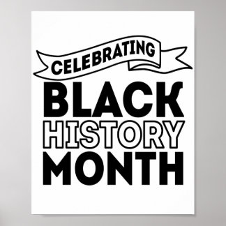 Poster Celebrando o Mês da História Negra