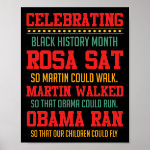 Poster Celebrando o Mês da História Negra, Poder Inspirad