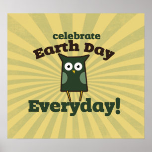 Póster Celebrar a Terra todos os dias