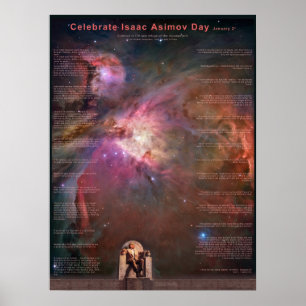 Poster Celebrar Isaac Asimov Day