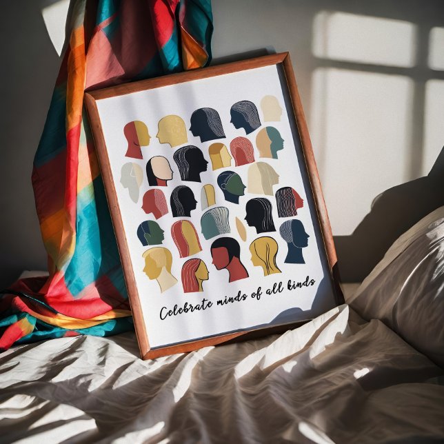 Poster Celebrar mentes de todos os tipos (Criador carregado)
