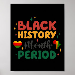 Poster Celebrar Mês da História Negra sobre Liberdade e I