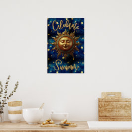 Poster Celebrar Verão Celestial