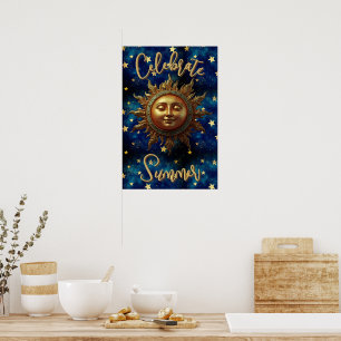 Poster Celebrar Verão Celestial