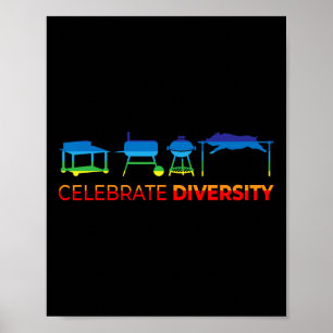 Poster Celebre a Diversidade - Churrasco