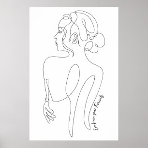 Poster Celebre a mulher em você - Abraça a sua feminidade