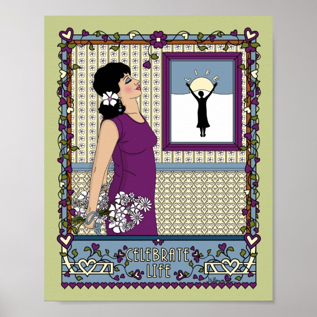 Póster Celebre a Vida_A_ Cartaz 20x25cm (Frente)