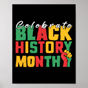 Poster Celebre o Mês da História Negra para Homens Mulher