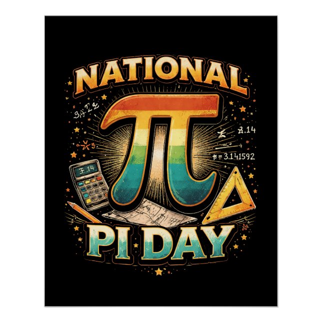 Póster Celebre o Pi (Frente)