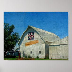 Póster Celeiro rural de Iowa