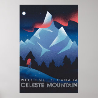 Poster Celeste Game Mountain